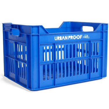 Urban proof fietskrat recycled kunststof 30l konings blauw 40x30x25 cm