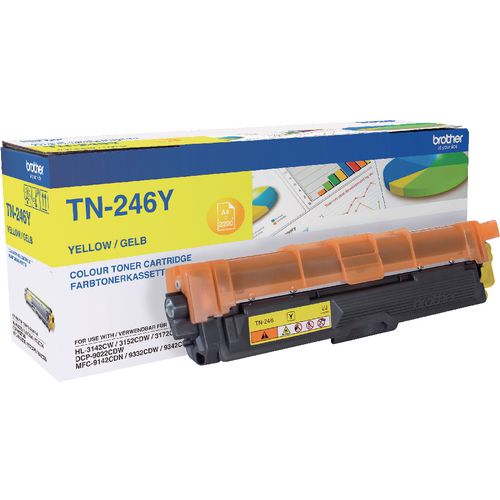 Tonercartridge brother tn246y geel