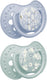 Difrax lovi fopspeen dynamisch - classy - 0 tot 6 maanden - blossom - groen blauw - 2 stuks