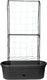 Elho green basics veggie wall 80 - kweekbak - verticaal tuinieren - 100% gerecycled plastic - ø 77.5 x h 26.0 cm - living black