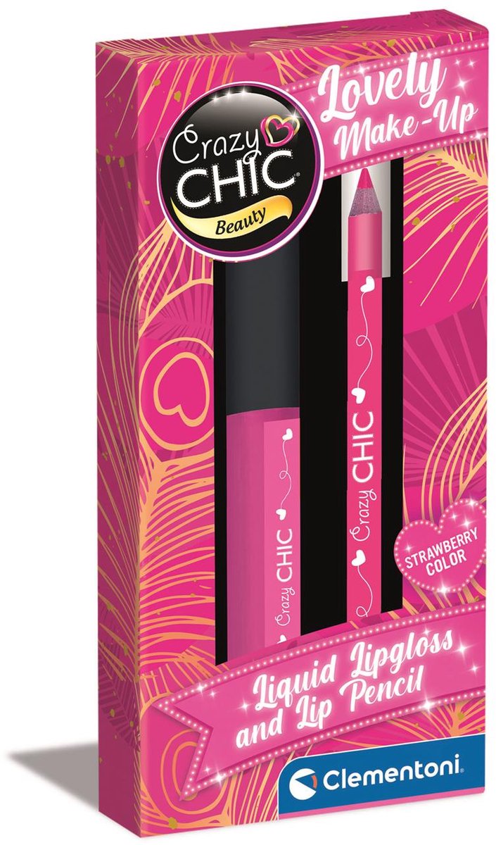 Load image into Gallery viewer, Clementoni crazy chic lipgloss en lipliner aardbei
