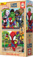 Educa - puzzel spidey his amazing friends - hout - 2x25 stukjes - legpuzzel voor kinderen.