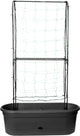 Elho green basics veggie wall 80 - kweekbak - verticaal tuinieren - 100% gerecycled plastic - ø 77.5 x h 26.0 cm - living black