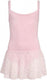 Papillon balletpakje spaghettiband met glitter roze - maat 152
