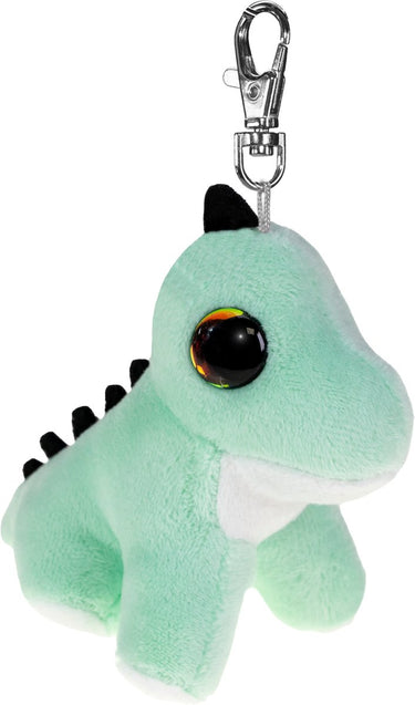 Lumo stars sleutelhanger pluche dino baby 8,5cm knuffel multi kleuren.