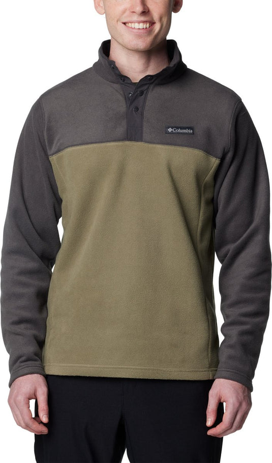 Columbia steens mountain™ half snap ii men's outdoortrui - stone green, shark - maat m