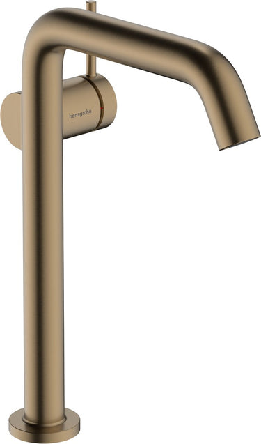 Hansgrohe tecturis s - wastafelkraan - ééngreeps bediening - coolstart energiebesparend - met afvoerplug - 240mm maat - brushed bronze