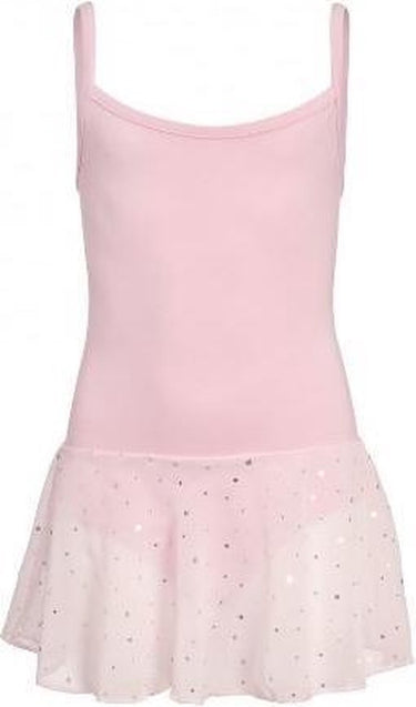 Papillon balletpakje meisje maat 104 - balletpakje spaghettiband - met glitter - roze