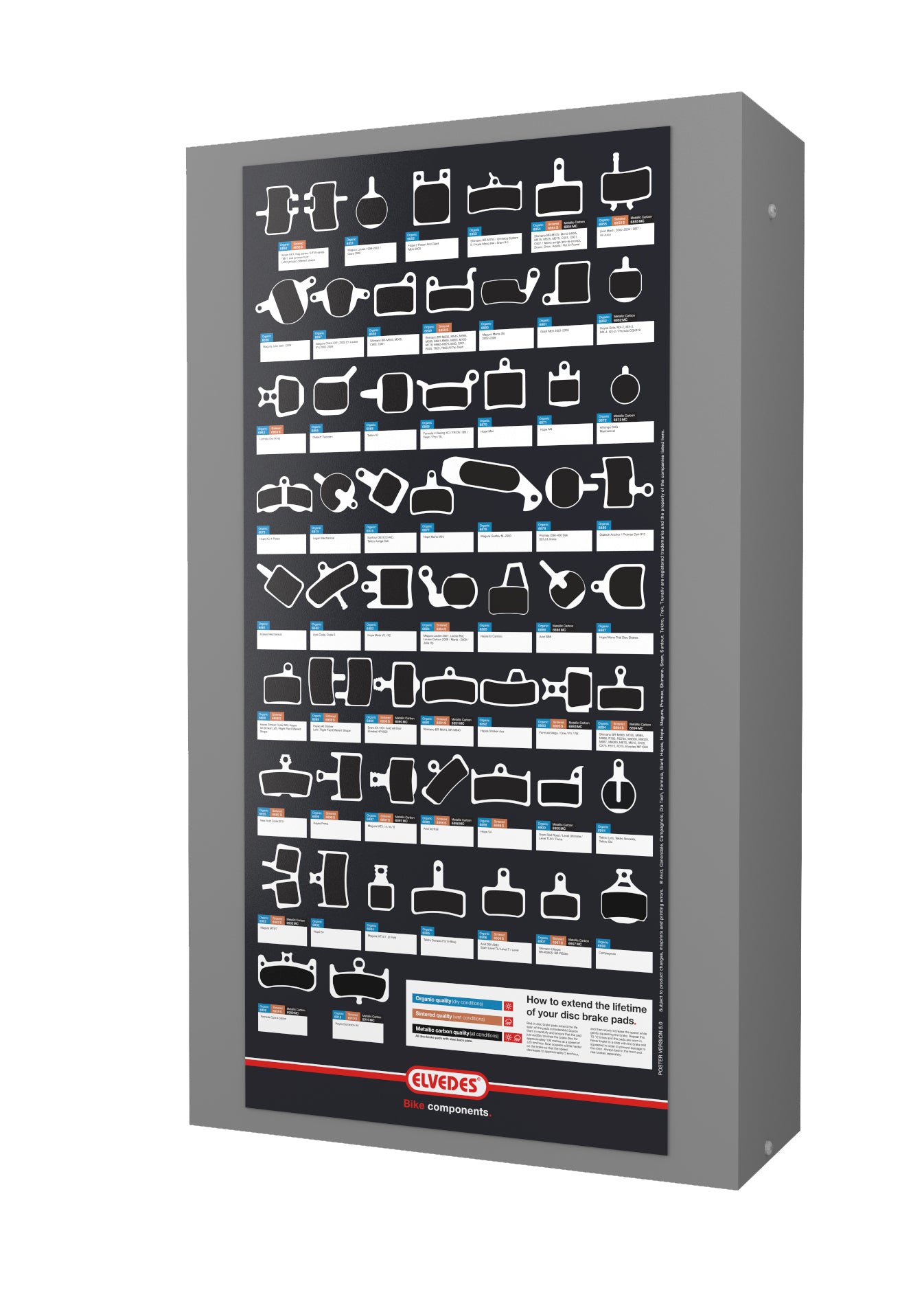 Disc Brake Pad Display Elvedes Discovery Starter Kit - Filled