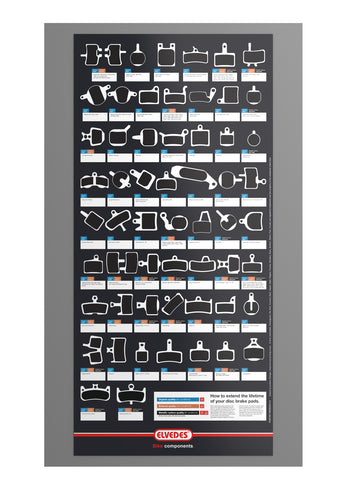 Disc Brake Pad Display Elvedes Discovery Starter Kit - Filled