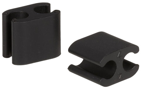 Cable clips Elvedes Duo PVC 4.1 mm + 5.0 mm - black (50 pieces)