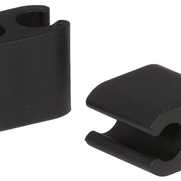 Cable clips Elvedes Duo PVC 4.1 mm + 5.0 mm - black (50 pieces)