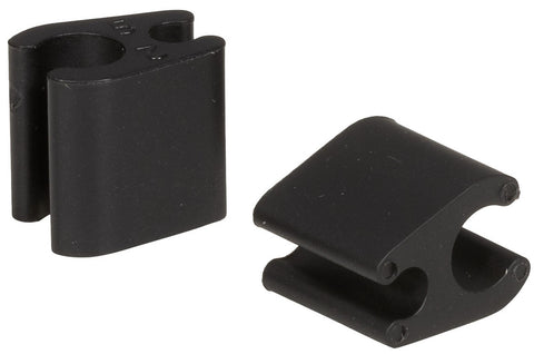 Cable clips Elvedes Duo PVC 4.1 mm + 4.1 mm - black (50 pieces)