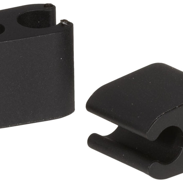 Cable clips Elvedes Duo PVC 5.0 mm + 5.0 mm - black (50 pieces)