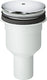 Grohe waste set - voor universal douchebakken - verticale uitloop - 115mm diameter