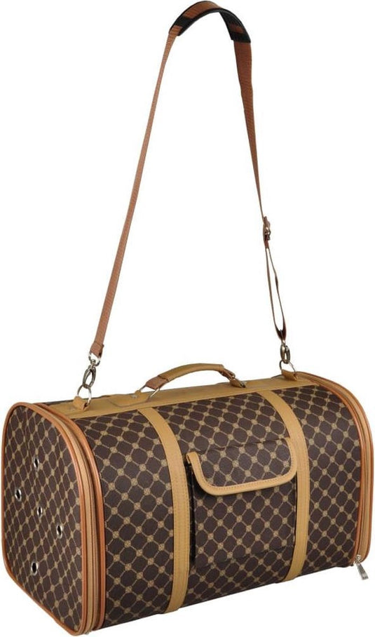 Flamingo huisdierendraagtas chloe 2 45x26x26 cm bruin