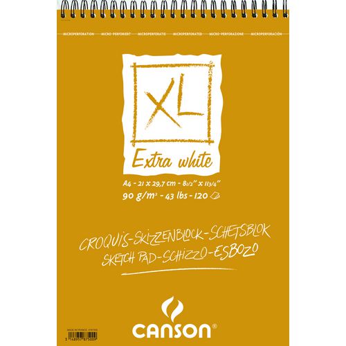 Spiraalblok canson 787500 a4 blanco wit
