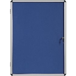 Vitrine bi-office 9xa4 sheets slot 6x76x103cm blauw