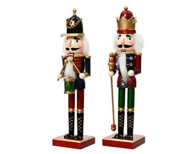 Decoris beed notenkraker vurenhout 100% met trommel stok 6x4,5x25cm