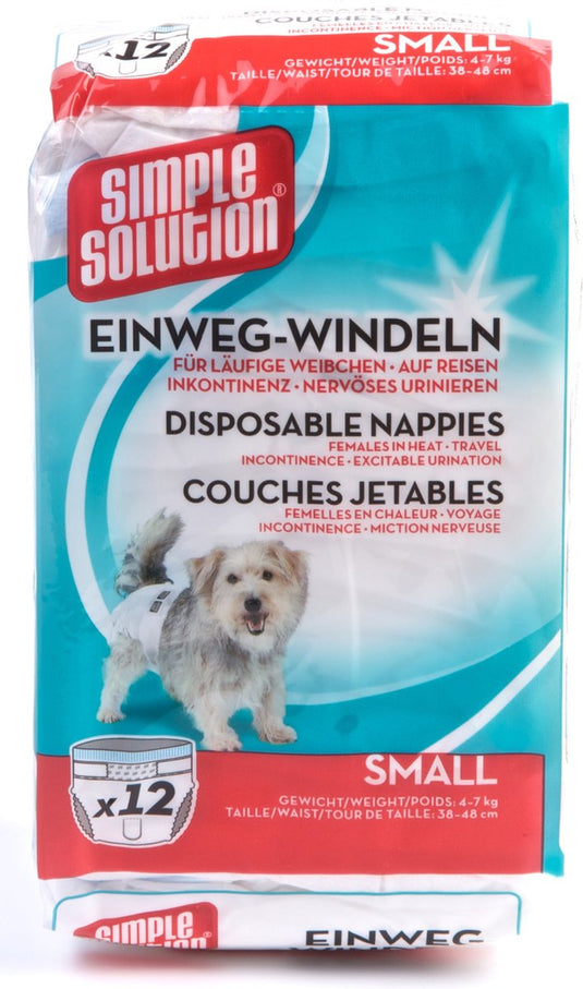 Simple solution wegwerp honden luier