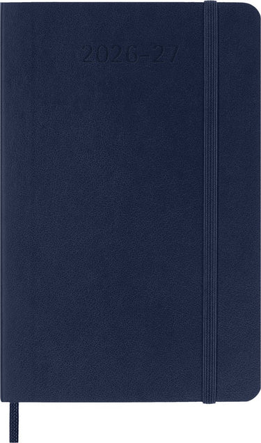 Moleskine 18 maanden agenda - 2026 27 - wekelijks - pocket - zachte kaft - saffier blauw