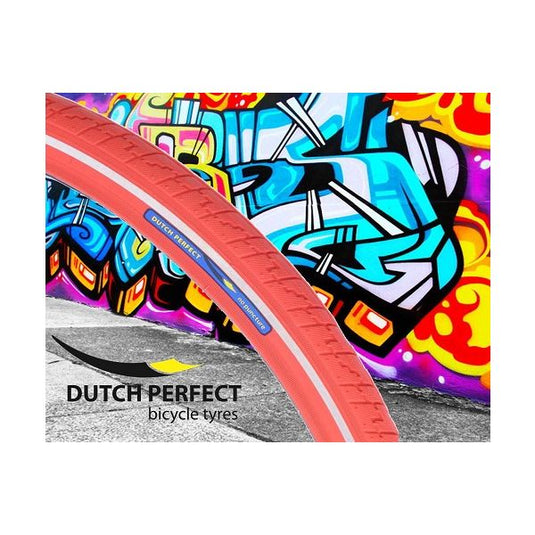 Dutchperfect Buitenband Dutch Perfect 28 x 1.40 40-622mm anti-lek rood met reflectie