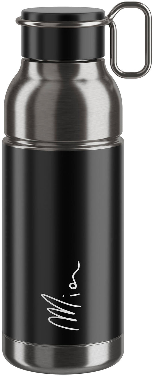 Elite bidon mia inox bottle mia inox 650ml black silver