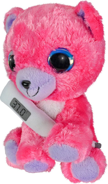 Lumo stars lumo get well pink bear with thermometer - classic - 15cm