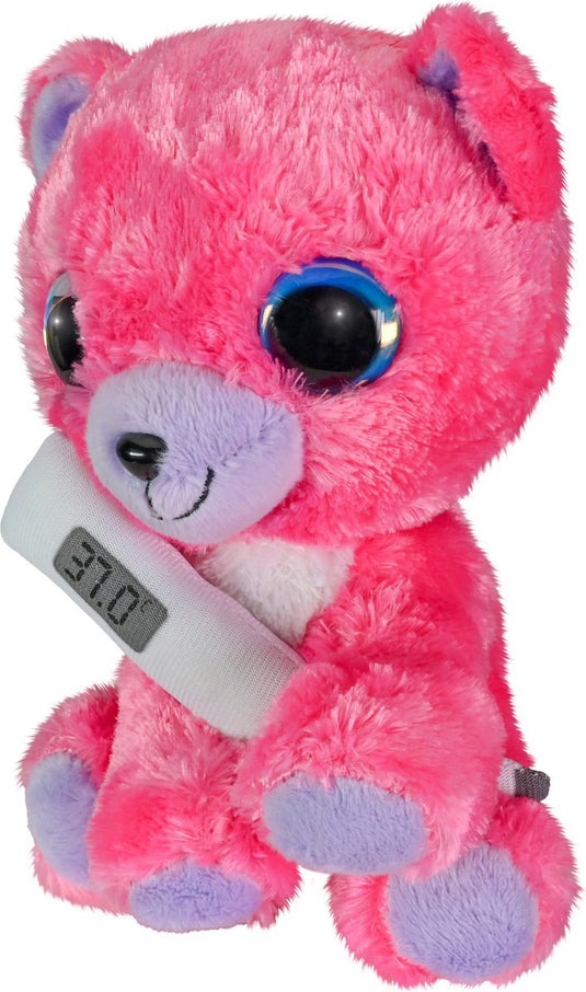 Lumo stars lumo get well pink bear with thermometer - classic - 15cm