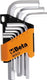 Beta tools inbussleutel set 96 sc9 staal 000960374 9 st