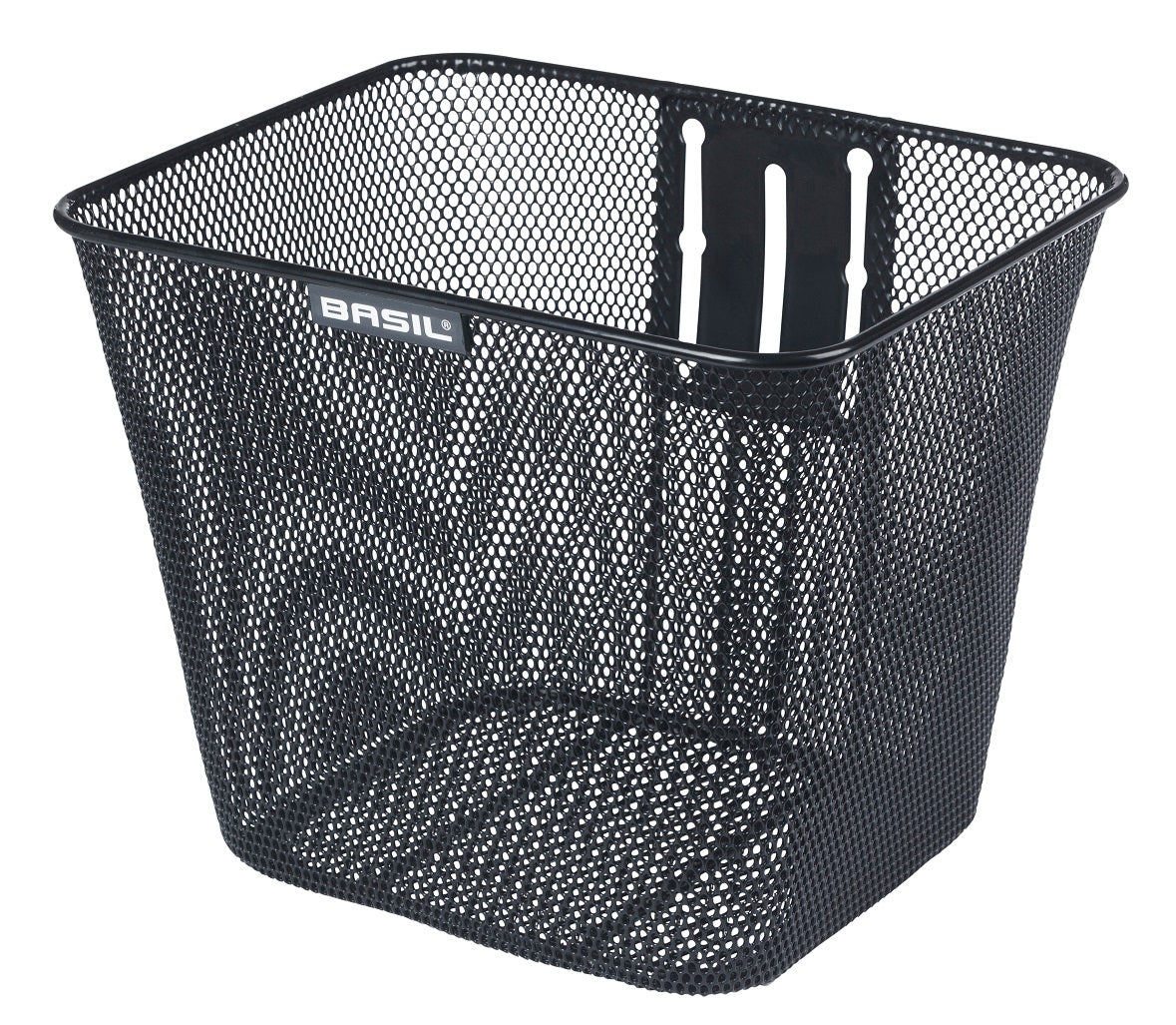 basil bremen - bicycle basket - front - black