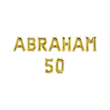 Paperdreams folie ballon letterslinger - abraham 50