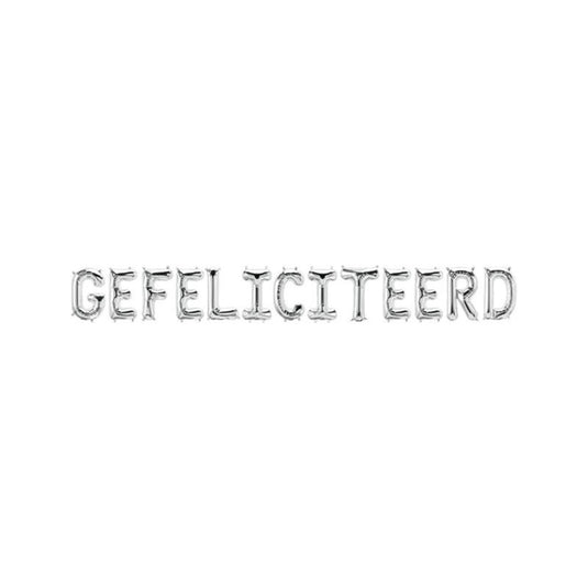 Paperdreams folie ballon slinger - gefeliciteerd