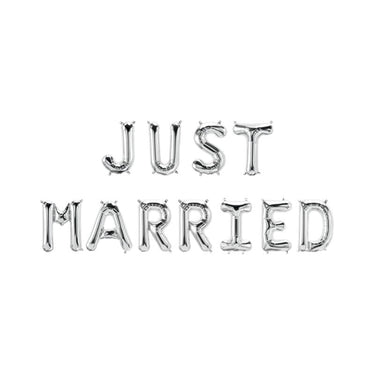 Paperdreams folie ballon letterslinger - just married