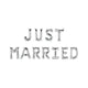 Paperdreams folie ballon slinger - just married