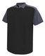 Dassy polo shirt cesar katoen zwart grijs m