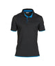 Dassy polo orbital zwart azuurblauw 3xl