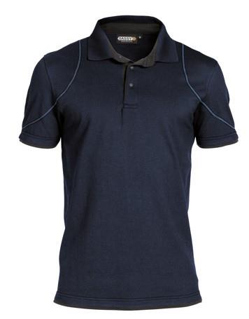 Dassy polo orbital azuurblauw grijs 4xl