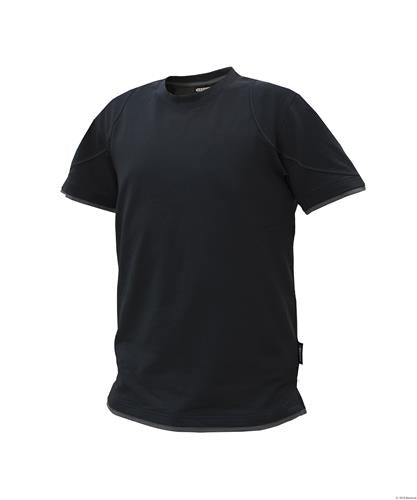 Dassy t-shirt kinetic zwart grijs xs