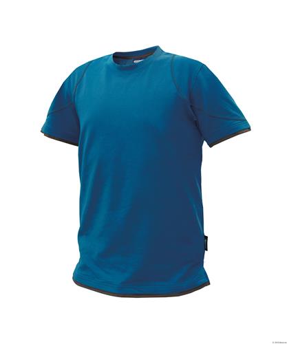 Dassy t-shirt kinetic azuurblauw grijs s