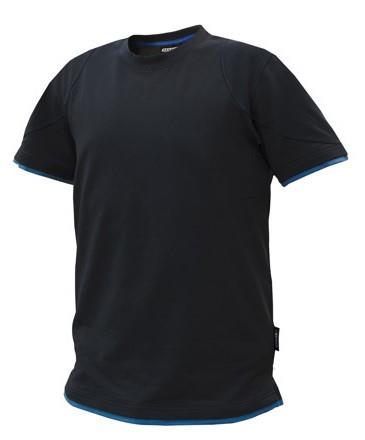 Dassy t-shirt kinetic zwart azuurblauw m