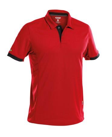 Dassy polo traxion rood zwart l