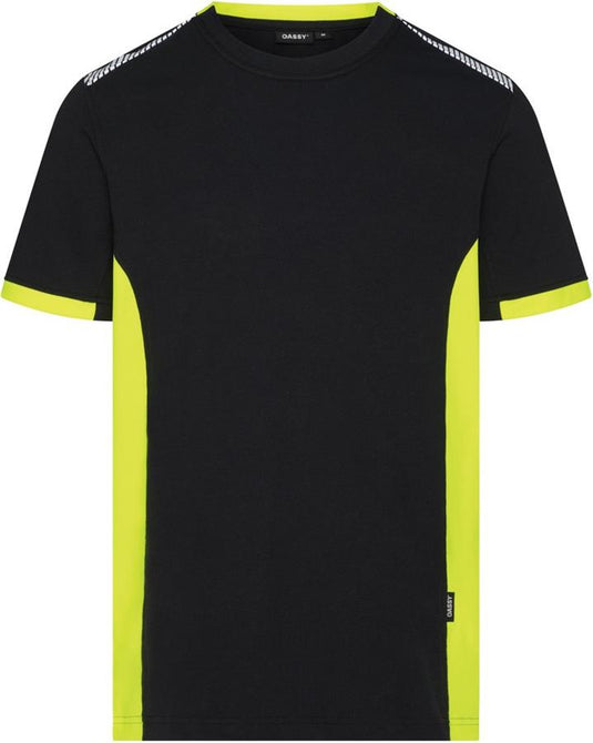 Dassy polo veracruz nachtblauw fluogeel 3xl