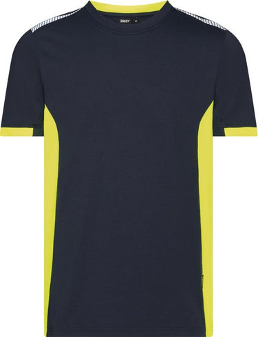 Dassy t-shirt tampico nachtblauw fluogeel l