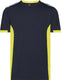 Dassy t-shirt tampico nachtblauw fluogeel xl