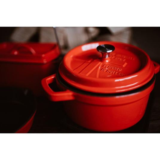 Solinger the windmill premium gietijzeren braadpan 2.5l oranje emaille