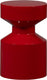 Woood ferry bijzettafel - metaal - rood - 47x30x30