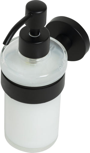 Plieger vigo zeepdispensers – zeepdispenser wandmontage – zeeppompje hangend – zeeppompje glas – 10 jaar garantie – zwart