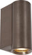 Lucide dupla - wandspot wandlamp - 1xgu10 (mr11) - koffie