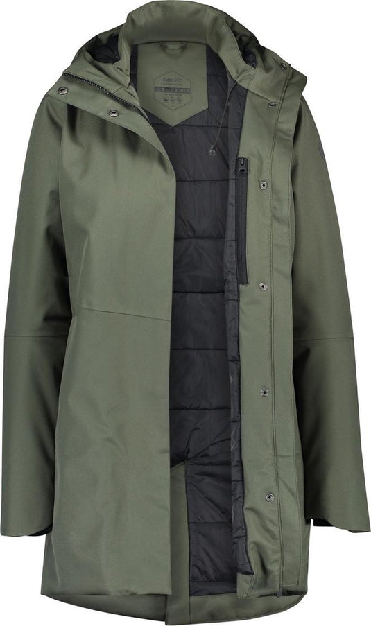 Agu clean winter regenjas urban outdoor dames - groen - l